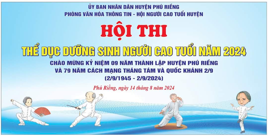 Phú Riềng: Hội thi dưỡng sinh Người cao tuổi sân chơi bổ ích cho hội viên.